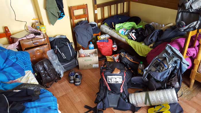 packing for w-trek