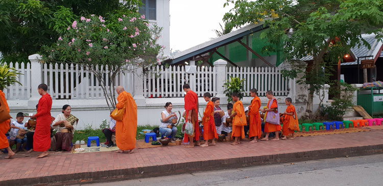 Alms Giving in Luang Prabang